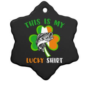 This Is My Lucky Shirts Fisherman Ceramic Star Ornament