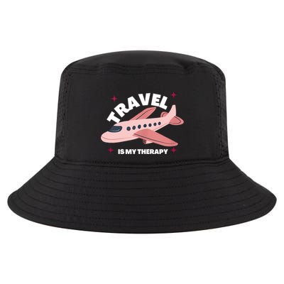 Travel Is My Therapy Cool Comfort Performance Bucket Hat