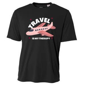 Travel Is My Therapy Cooling Performance Crew T-Shirt