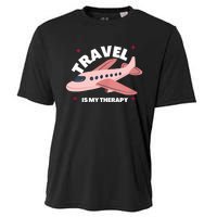 Travel Is My Therapy Cooling Performance Crew T-Shirt