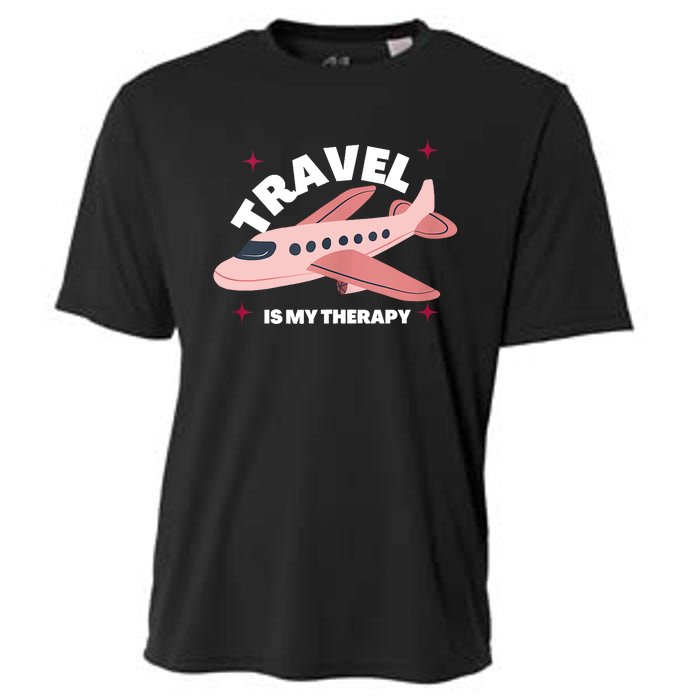 Travel Is My Therapy Cooling Performance Crew T-Shirt