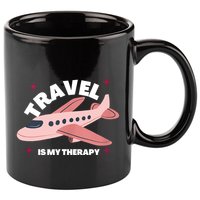 Travel Is My Therapy 11oz C Handle Ceramic Mug