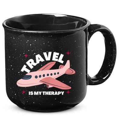 Travel Is My Therapy 15oz Campfire Ceramic Mug