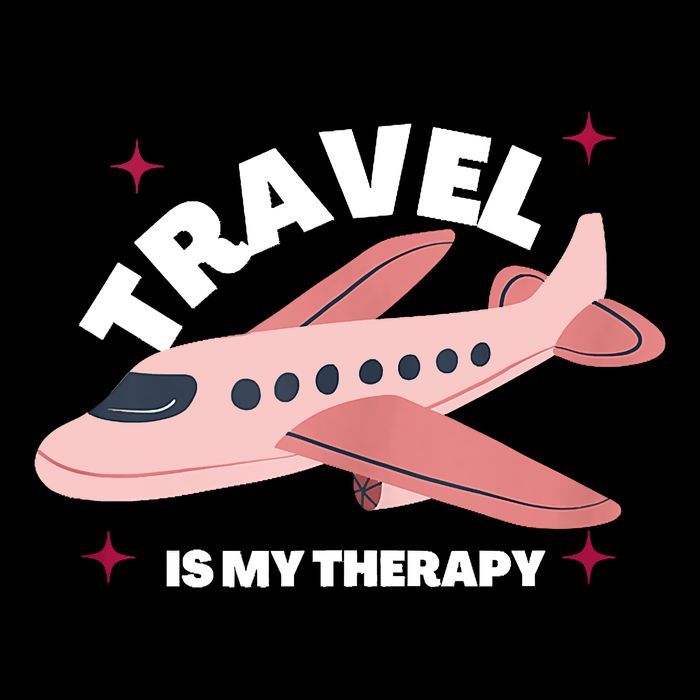 Travel Is My Therapy Kids T-Shirt