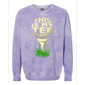 This Is My Golfing Lover Golf Player Golfer  Colorblast Crewneck Sweatshirt