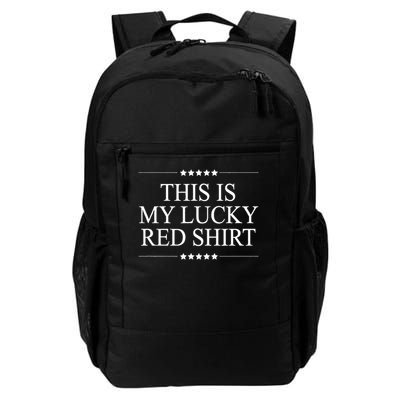 This Is My Lucky Red Funny Graphic Daily Commute Backpack