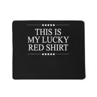 This Is My Lucky Red Funny Graphic Mousepad