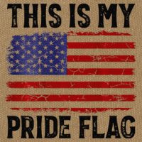 This Is My Pride Flag US Flag, 4th Of July Patriotic Cotton Canvas Backpack
