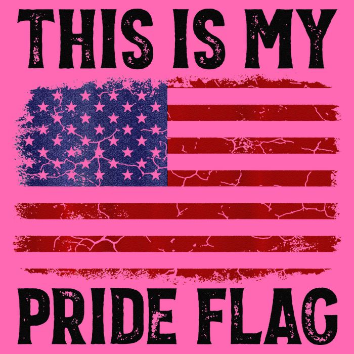 This Is My Pride Flag US Flag, 4th Of July Patriotic Stripe Pom Pom Beanie