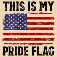 This Is My Pride Flag US Flag, 4th Of July Patriotic Drawstring Bag
