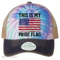 This Is My Pride Flag US Flag, 4th Of July Patriotic Legacy Tie Dye Trucker Hat