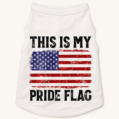 This Is My Pride Flag US Flag, 4th Of July Patriotic Doggie Tank