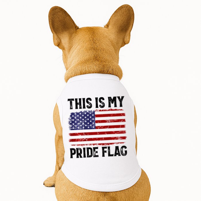 This Is My Pride Flag US Flag, 4th Of July Patriotic Doggie Tank