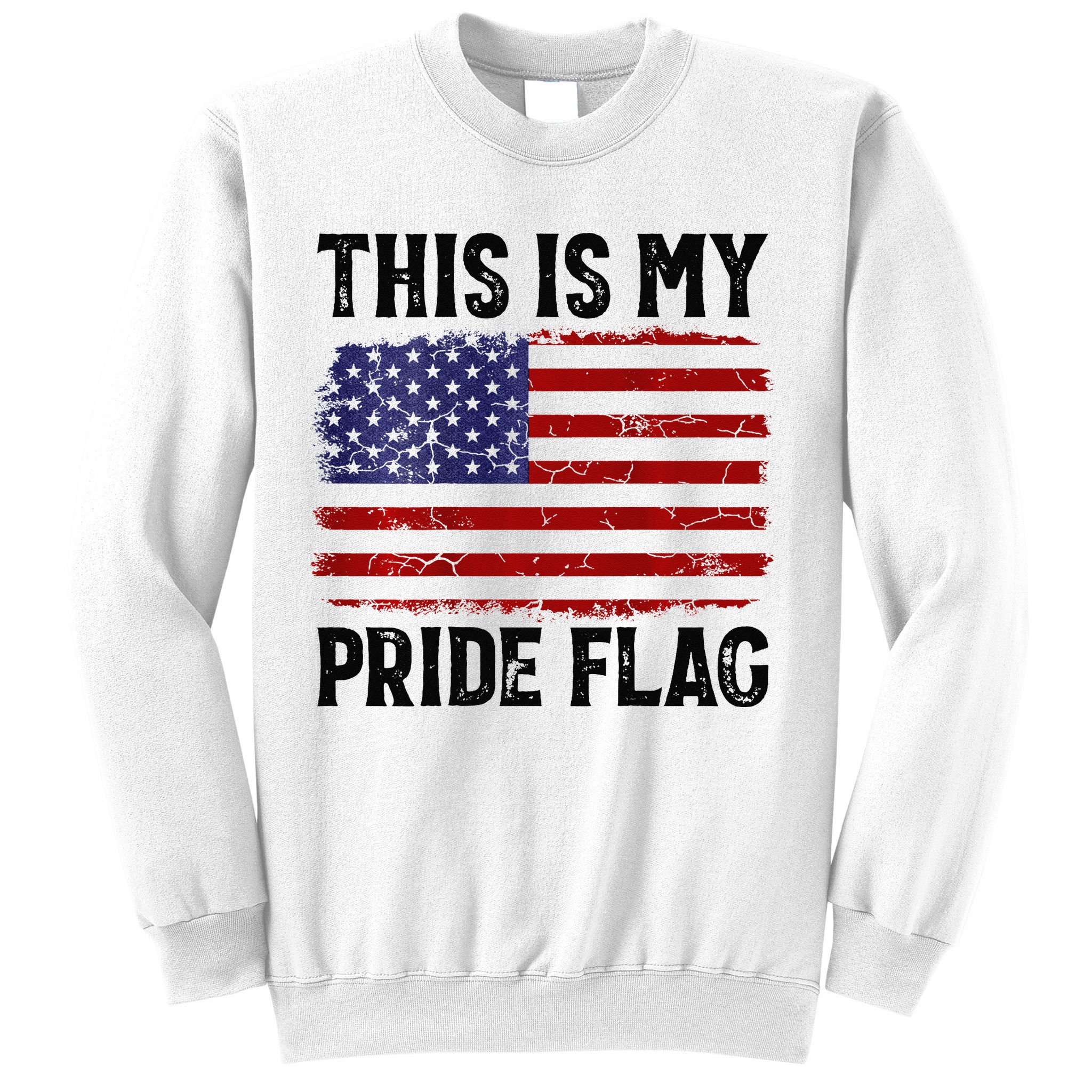 This Is My Pride Flag US Flag, 4th Of July Patriotic Sweatshirt