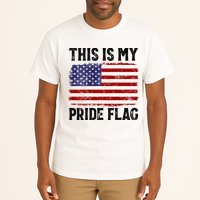 This Is My Pride Flag US Flag, 4th Of July Patriotic Tall T-Shirt