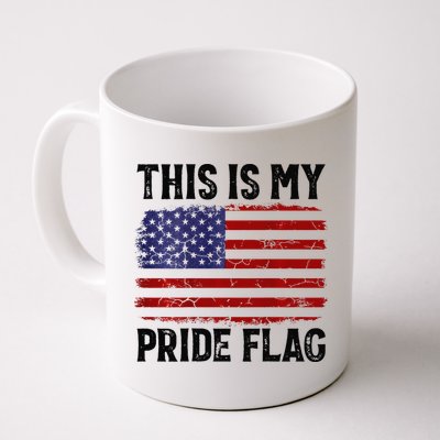 This Is My Pride Flag US Flag, 4th Of July Patriotic Mug