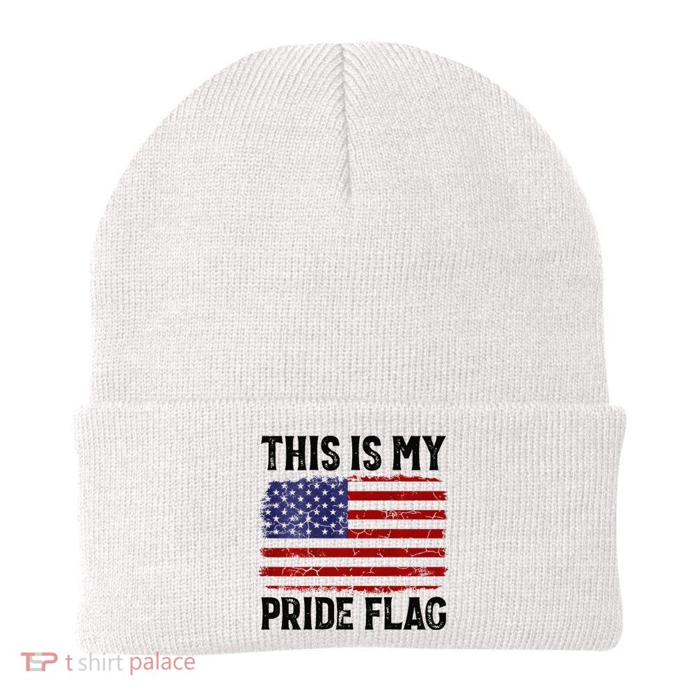 This Is My Pride Flag US Flag, 4th Of July Patriotic Beanie