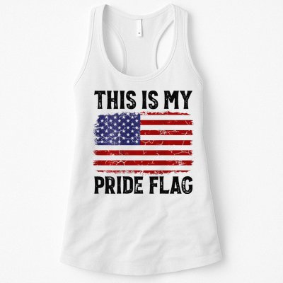 This Is My Pride Flag US Flag, 4th Of July Patriotic Womens Tank Top