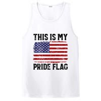 This Is My Pride Flag US Flag, 4th Of July Patriotic PosiCharge Competitor Tank