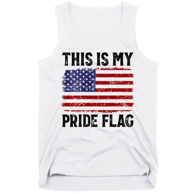 This Is My Pride Flag US Flag, 4th Of July Patriotic Tank Top