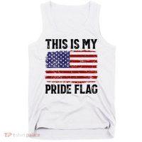This Is My Pride Flag US Flag, 4th Of July Patriotic Tank Top