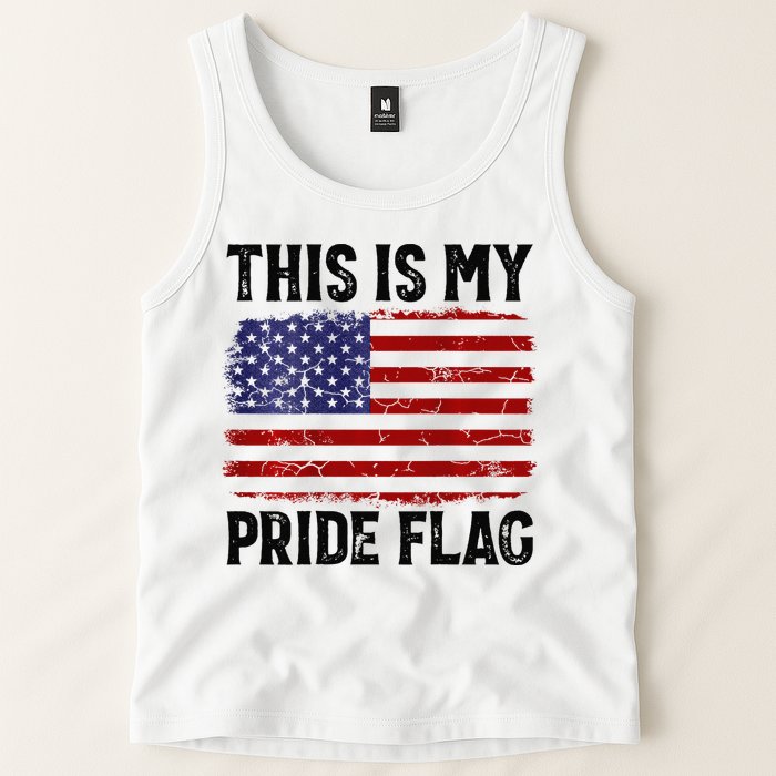 This Is My Pride Flag US Flag, 4th Of July Patriotic Tank Top