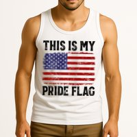 This Is My Pride Flag US Flag, 4th Of July Patriotic Tank Top