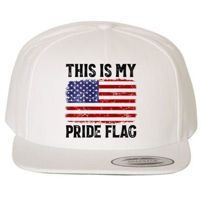 This Is My Pride Flag US Flag, 4th Of July Patriotic Wool Snapback Cap
