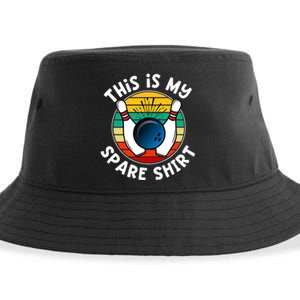 This Is My Spare Funny Bowling Ball Bowling Pins Sustainable Bucket Hat