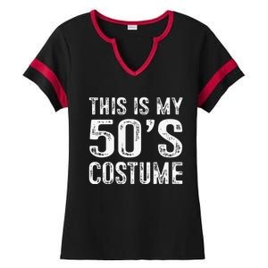 This Is My 50s Costume 1950s Halloween Costume Ladies Halftime Notch Neck Tee