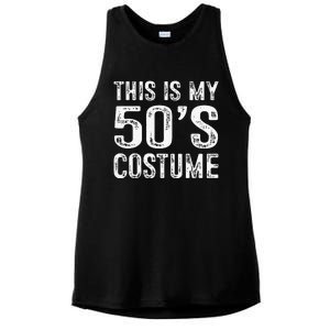 This Is My 50s Costume 1950s Halloween Costume Ladies PosiCharge Tri-Blend Wicking Tank