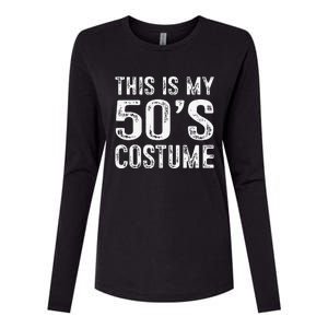 This Is My 50s Costume 1950s Halloween Costume Womens Cotton Relaxed Long Sleeve T-Shirt