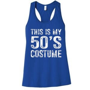 This Is My 50s Costume 1950s Halloween Costume Women's Racerback Tank