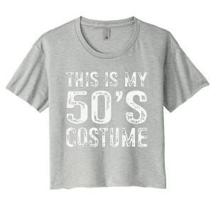 This Is My 50s Costume 1950s Halloween Costume Women's Crop Top Tee