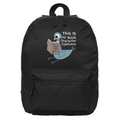 This Is My Book Character Costume Funny Pigeon Kids Reading  16 in Basic Backpack