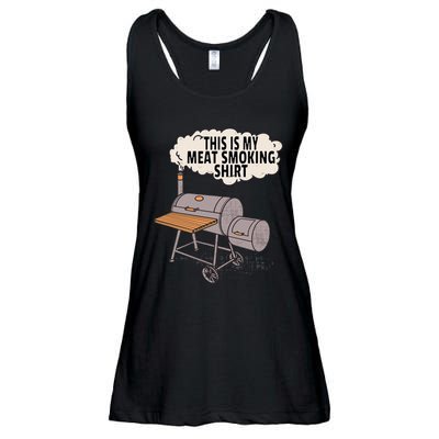 This Is My Meat Smoking Funny Backyard Smoker Grill Ladies Essential Flowy Tank