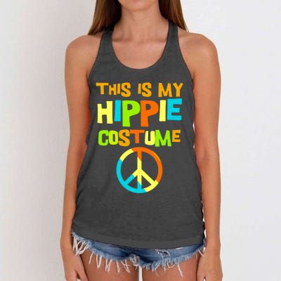 This Is My Hippie Costume | Retro 60s 70s Outfit Party Wear Women's Knotted Racerback Tank