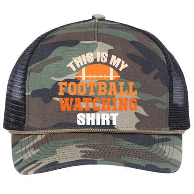 This is My Watching Football Retro Rope Trucker Hat Cap