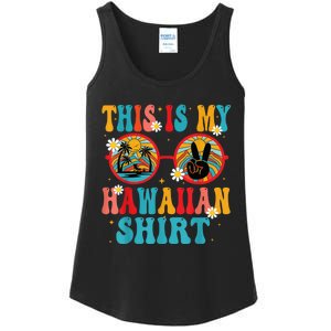 This Is My Hawaiian Shirt Tropical Luau Costume Party Hawaii Ladies Essential Tank