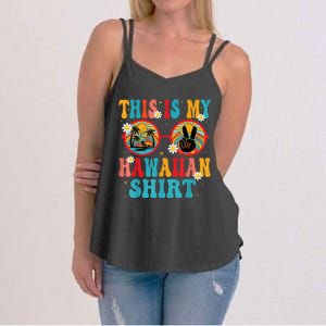 This Is My Hawaiian Shirt Tropical Luau Costume Party Hawaii Women's Strappy Tank