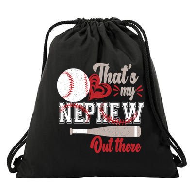 That Is My Nephew Out There Baseball Drawstring Bag