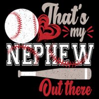 That Is My Nephew Out There Baseball Drawstring Bag