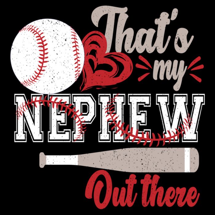 That Is My Nephew Out There Baseball Drawstring Bag