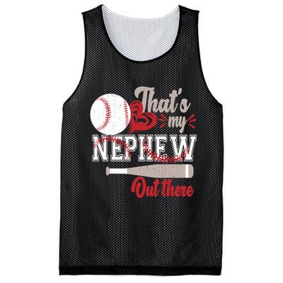 That Is My Nephew Out There Baseball Mesh Reversible Basketball Jersey Tank