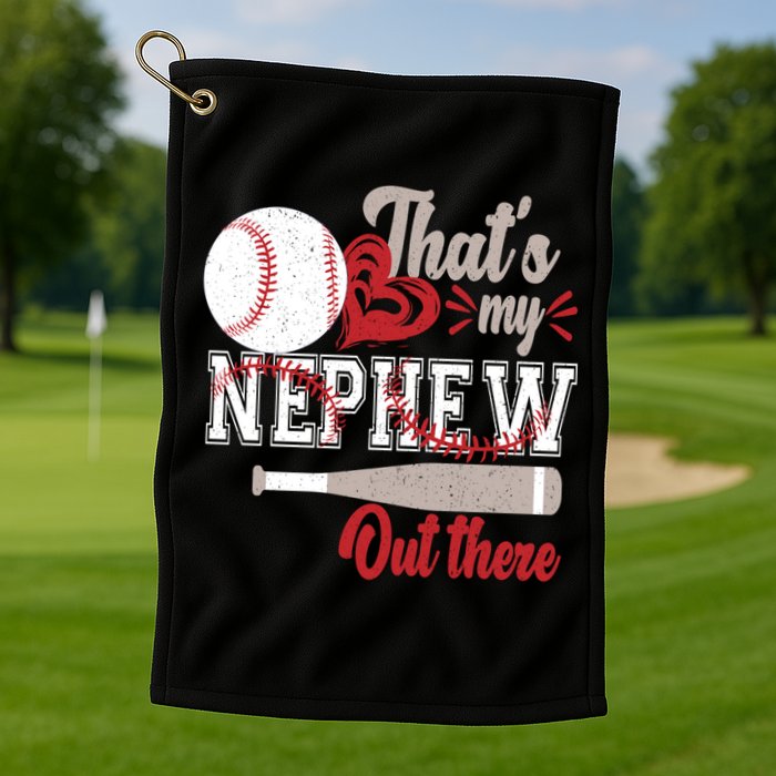 That Is My Nephew Out There Baseball Golf Towel