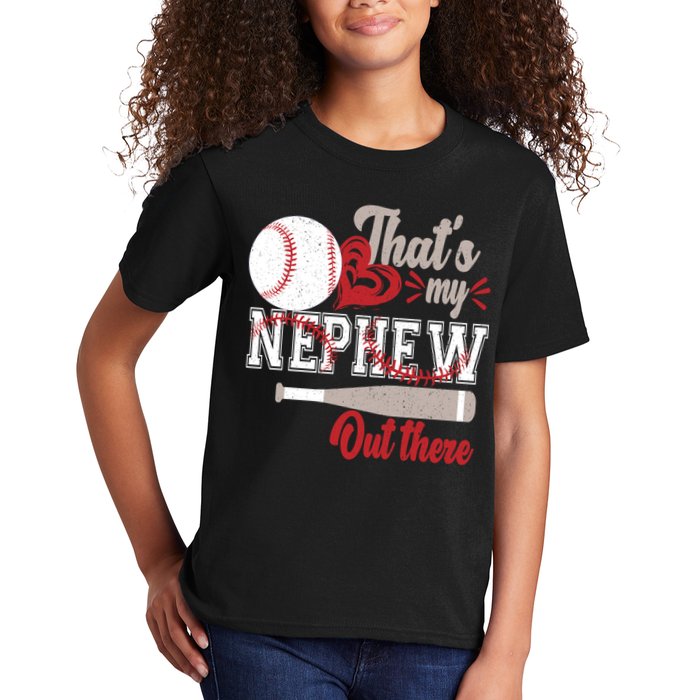 That Is My Nephew Out There Baseball Kids T-Shirt