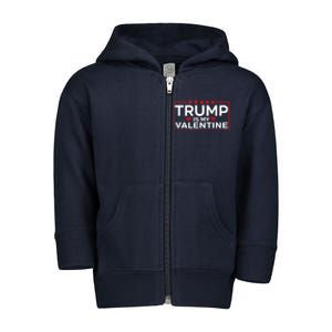 Trump Is My Valentine Design | Funny Boy Girl Adults Toddler Zip Fleece Hoodie