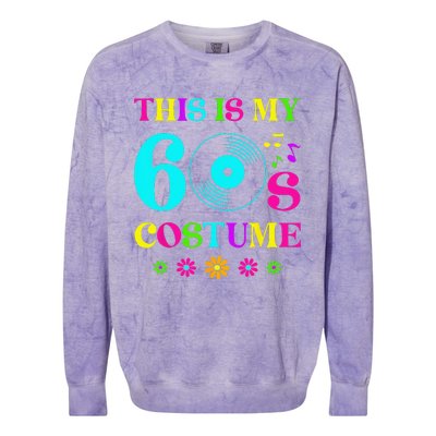 This Is My 60s Bro Costume Retro Halloween 1960s 60s Party Colorblast Crewneck Sweatshirt