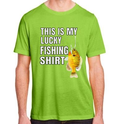 This Is My Lucky Fishing Gift For Fisherman Adult ChromaSoft Performance T-Shirt