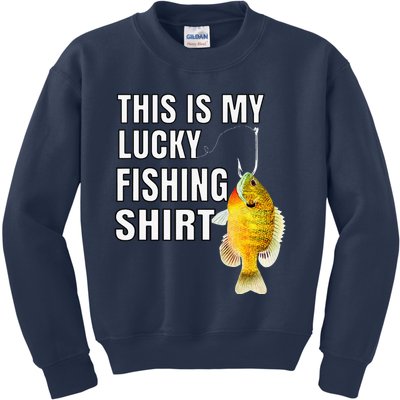 This Is My Lucky Fishing Gift For Fisherman Kids Sweatshirt